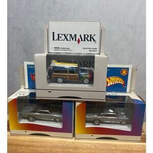 Vintage Lexmark Lighting Die-Cast Cars Lot of 3